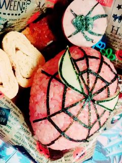 スパイダーマン ♪♪キャラ弁♪♪簡単♪♪-レシピのメイン写真