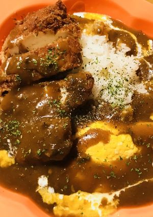 レトルトプラス☆オムレツ&カツカレー-レシピのメイン写真