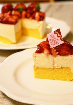 いちごたっぷり！ダブルチーズケーキ-レシピのメイン写真
