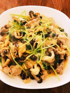 スタミナ抜群しめじと豚肉炒め-レシピのメイン写真