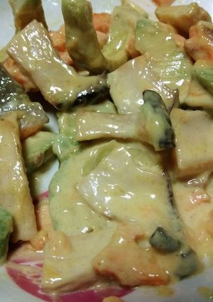 鮭とアボカドのカレーマヨあえ-レシピのメイン写真
