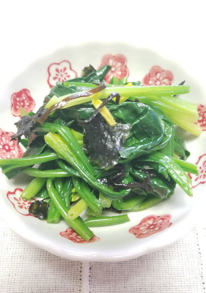 ☆副菜♪ほうれん草の塩昆布・海苔和え☆-レシピのメイン写真