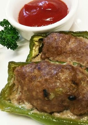 ピーマンの肉詰め-レシピのメイン写真