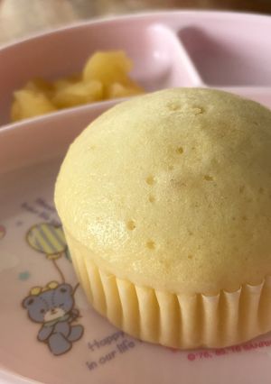 1歳前後☆大人も美味しい！たまご蒸しパン-レシピのメイン写真
