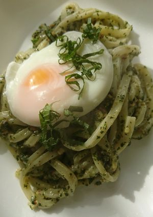 洋風釜玉うどん-レシピのメイン写真