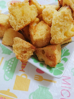 固い蒸しパンで☆きなこバターラスク-レシピのメイン写真
