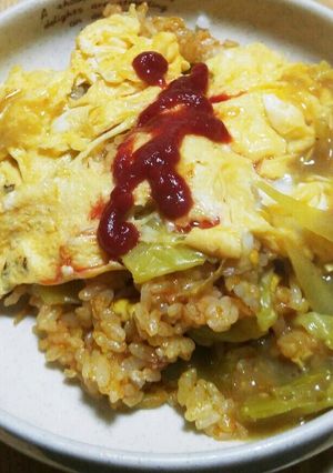 鍋の後ス~プカレードリア更にカレーオム｡-レシピのメイン写真
