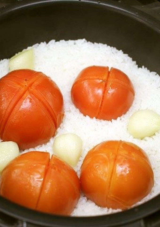 まるごとにんにく&とまとご飯☆イタリアン-レシピのメイン写真