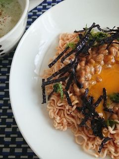 カップやきそばで!たらこ納豆やきそば-レシピのメイン写真