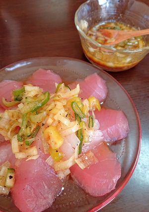 お手軽ソースのカルパッチョ♪-レシピのメイン写真