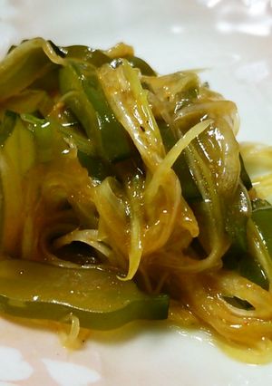 茎わかめのコチュジャンねぎ。-レシピのメイン写真