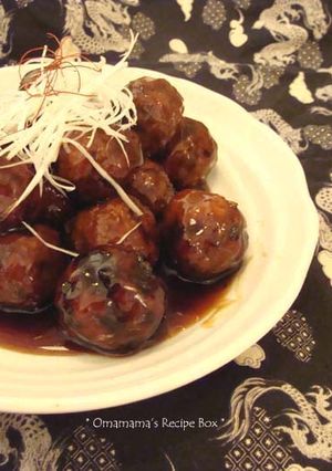 肉団子の黒酢あんかけ-レシピのメイン写真