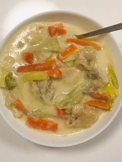 ネギと人参の柔らか和風シチュー-レシピのメイン写真