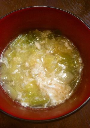 キャベツのふわふわ卵スープ-レシピのメイン写真
