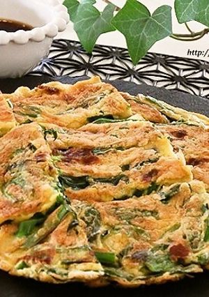 ニラとチーズのもっちり☆チヂミ-レシピのメイン写真