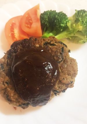 ヘルシー❤豆腐とひじきのハンバーグ-レシピのメイン写真