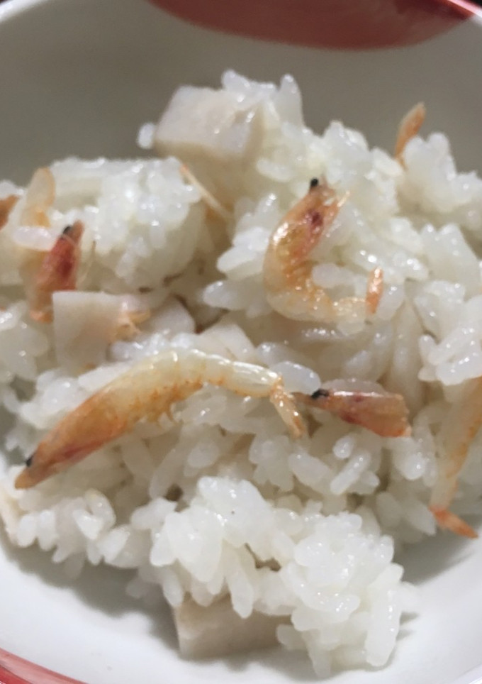 干しエビと蓮根の炊き込みご飯-レシピのメイン写真