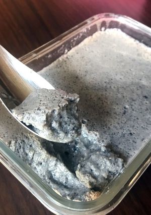 砂糖0！寒天で豆乳黒ごまプリン-レシピのメイン写真