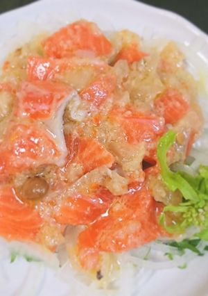 092 サーモンのしもつかれ和え-レシピのメイン写真