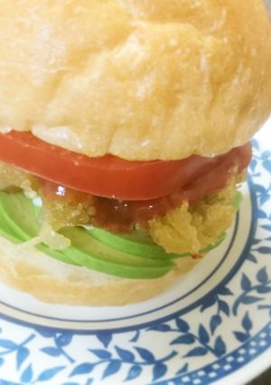096　しもつかれアボカドかき揚バーガー-レシピのメイン写真
