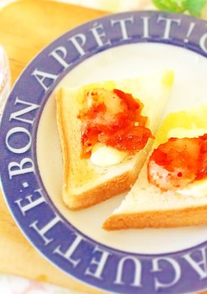 キムチーズトースト-レシピのメイン写真