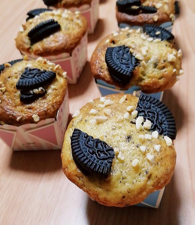 マフィン他おーたむ TORICO-Jam&Bake- | オレオチョコチップマフィン🍫 だんだんと