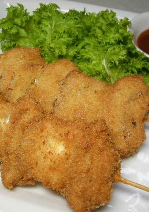車麩の串カツ-レシピのメイン写真
