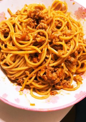 ちゃんぽん麺でピリ辛ジャージャー麺風✨-レシピのメイン写真