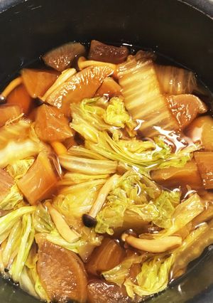 残り物で！イケる？沢庵と白菜の炊いたん☆-レシピのメイン写真