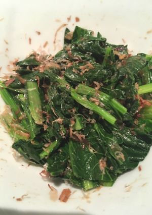 納豆のタレ×レンジでほうれん草のおひたし-レシピのメイン写真