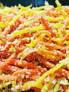 人参たらこ炒め 簡単です♪-レシピのメイン写真
