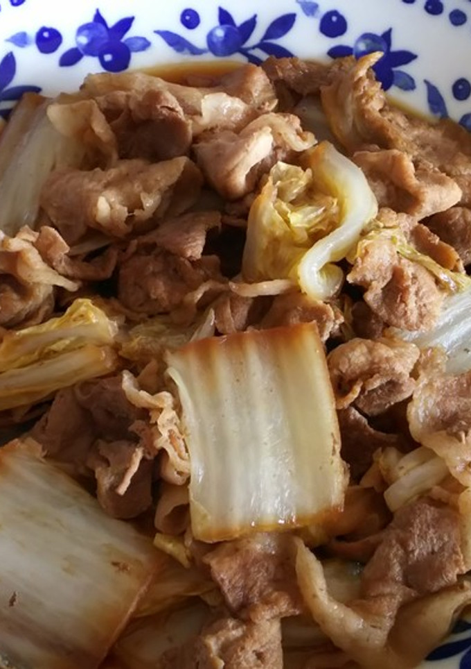 ◎簡単◎白菜と豚肉のしょうゆ煮-レシピのメイン写真