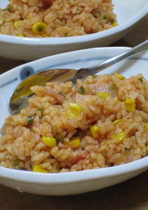 ノンオイル★レンジでチン！チキンライス-レシピのメイン写真