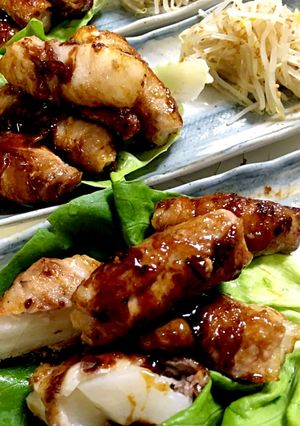 長芋肉巻きオイスターソース炒め-レシピのメイン写真