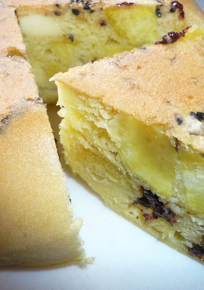 ＭＩＸとさつまいもを炊飯器でケーキに！-レシピのメイン写真