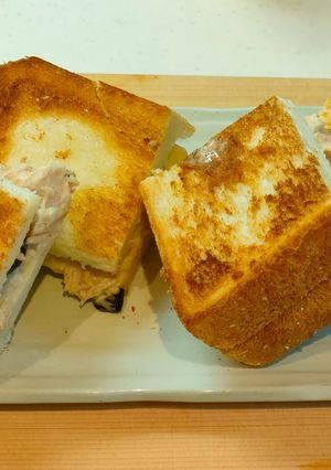 ホットサンド（レーズンツナメルト味）-レシピのメイン写真