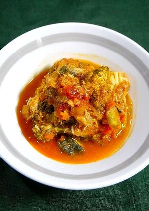 簡単！ブロッコリーとサバ缶のトマト煮-レシピのメイン写真