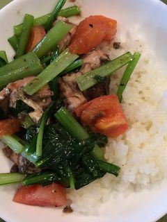 つゆだく鯖缶オリーブオイル丼-レシピのメイン写真