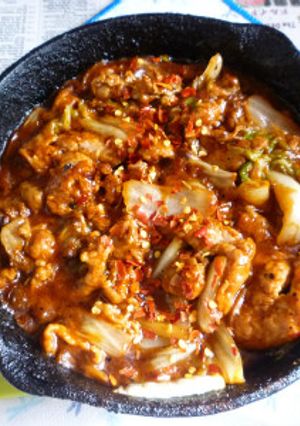 アラビアータ風豚ロースのケチャップ炒め-レシピのメイン写真