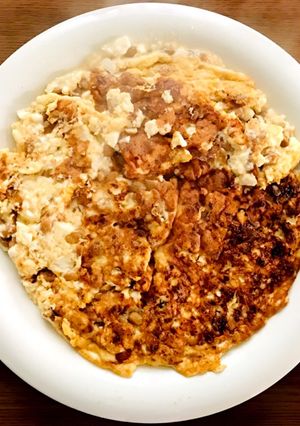 とってもヘルシー 豆腐と納豆の卵とじ-レシピのメイン写真