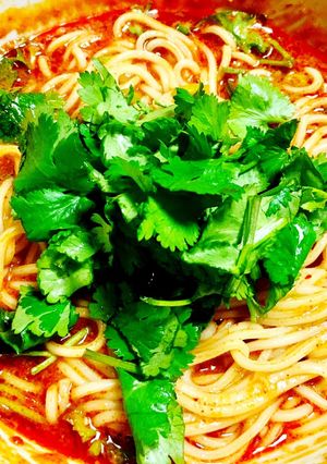 辛モツうどん-レシピのメイン写真