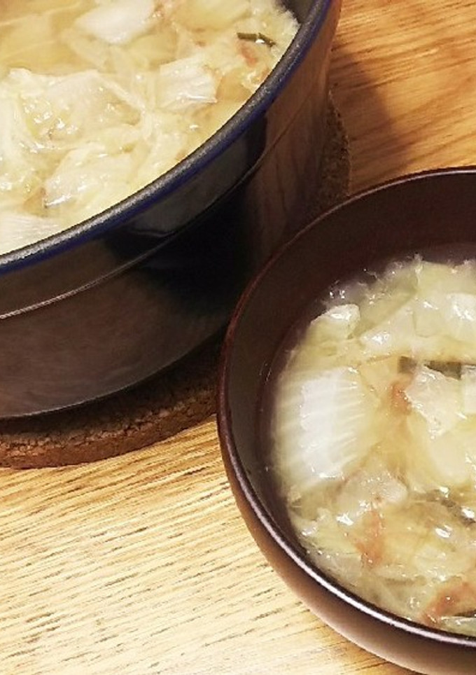 出汁ごと食べちゃう☆白菜と大根のスープ-レシピのメイン写真