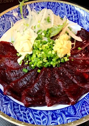 くじらのお刺身(´∀`)-レシピのメイン写真