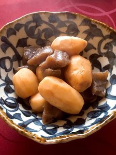 シンプルな里芋とこんにゃくの煮物-レシピのメイン写真