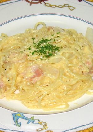 卵豆腐de低㌍なんちゃってカルボナーラ♡-レシピのメイン写真