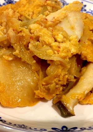 味付けいらず、キムチとツナのオムレツ風-レシピのメイン写真