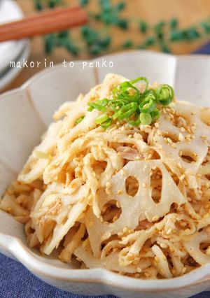 簡単＊切り干し大根とれんこんの胡麻和え-レシピのメイン写真