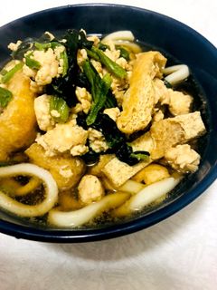 鶏そぼろたっぷりあったかうどん!-レシピのメイン写真