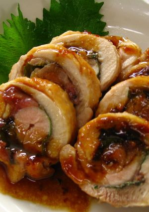 鶏の梅紫蘇巻き-レシピのメイン写真