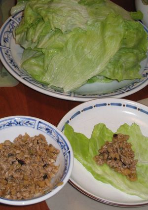 レタス de 巻き巻き ひき肉包み-レシピのメイン写真